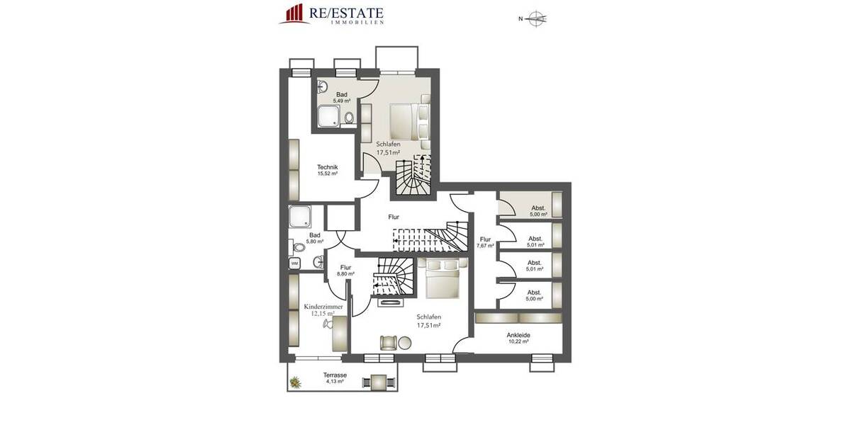 Etagenwohnung München / Trudering Trudering-Riem - 2 Zimmer, 66 m&sup2;, 599.900&euro; | Angebot:25780135