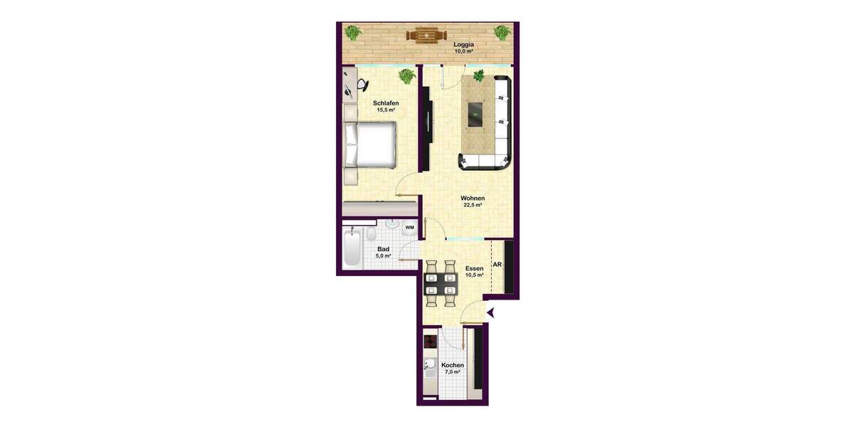 Äußerst gepflegte 2 Zimmer Wohnung im Neufahrner Süden 2 zimmer