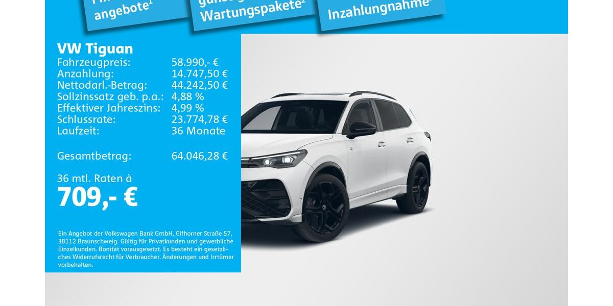 VW Tiguan 3.000 km 66.540 &euro; München 81669