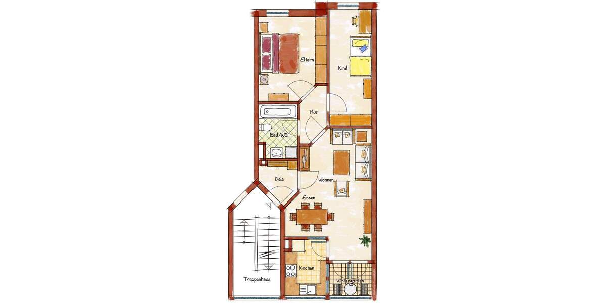 Etagenwohnung Markt Indersdorf - 3 Zimmer, 57 m&sup2;, 295.000&euro; | Angebot:25669253