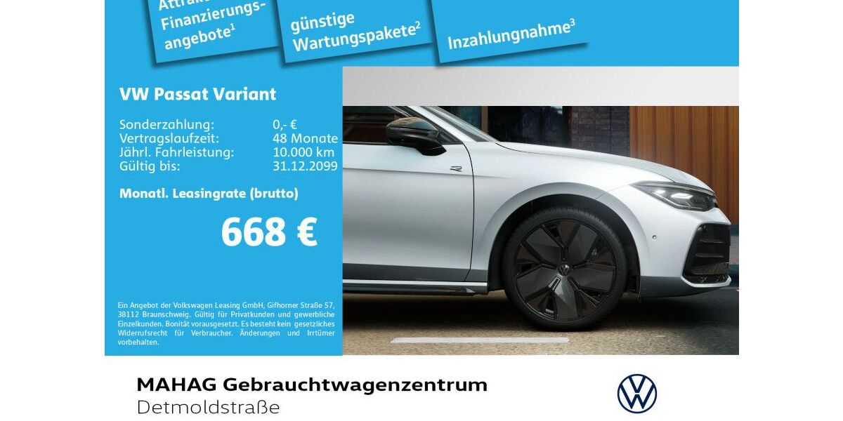 VW Passat Variant 21.640 km 52.480 &euro; München 80935