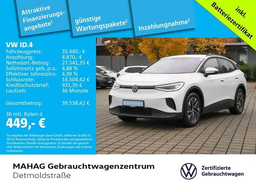 VW ID.4 10.607 km 35.480 € München 80935