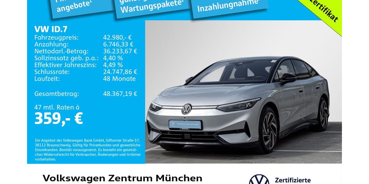 VW ID.7 29.189 km 42.392 &euro; München 80687