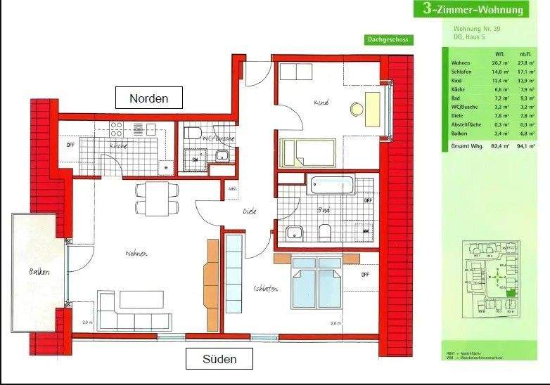 BI - Stilvolle und moderne 3-Zi.-Whg. in ruhiger Wohnlage in Neufahrn - Römerhof 3 zimmer