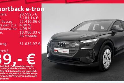 Audi Q4 e-tron 24.042 km 28.592 &euro; Eching 85386
