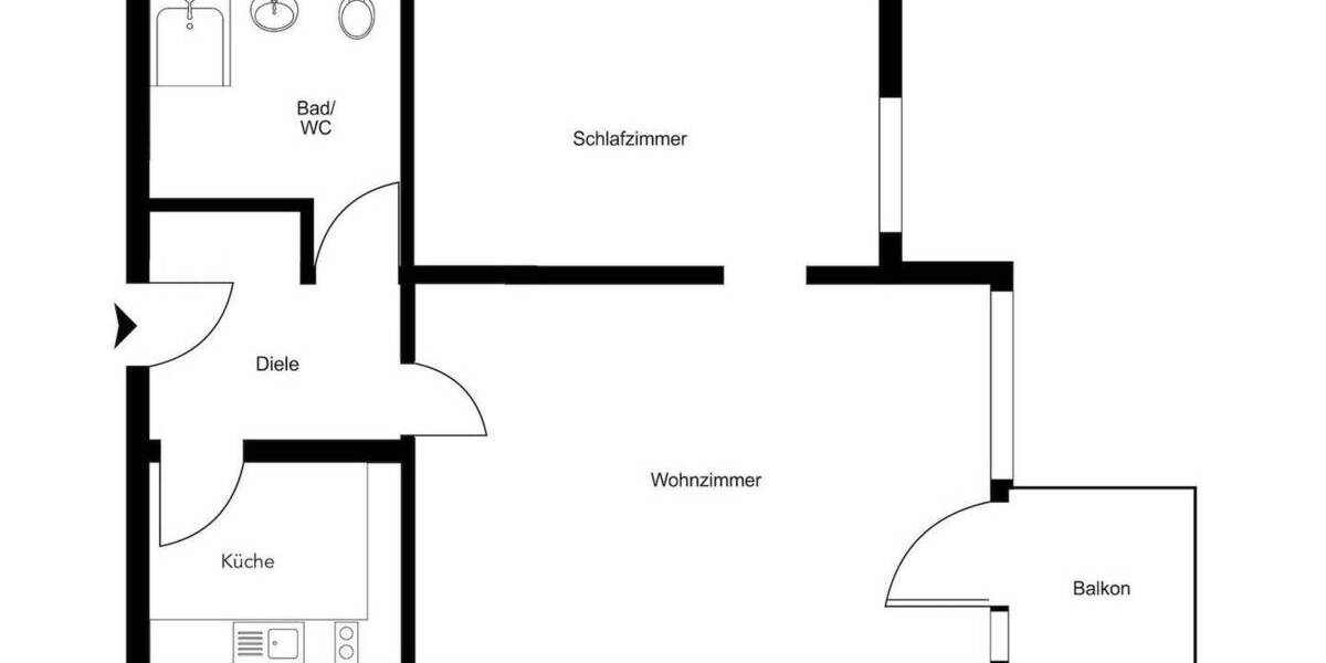 Etagenwohnung München Schwabing-West - 2 Zimmer, 33 m&sup2;, 379.000&euro; | Angebot:26888609