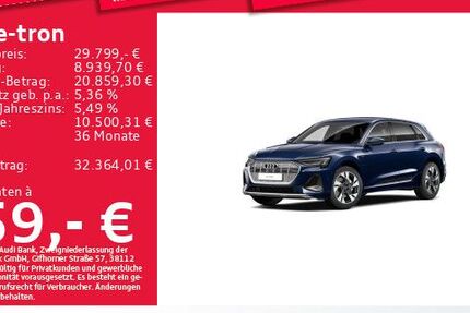 Audi e-tron 49.123 km 29.799 &euro; Eching 85386