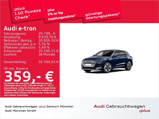 Audi e-tron 49.123 km 29.799 &euro; Eching 85386