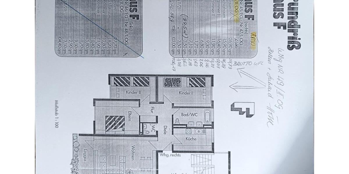 Etagenwohnung Gröbenzell - 4 Zimmer, 103 m&sup2;, 499.000&euro; | Angebot:27148657