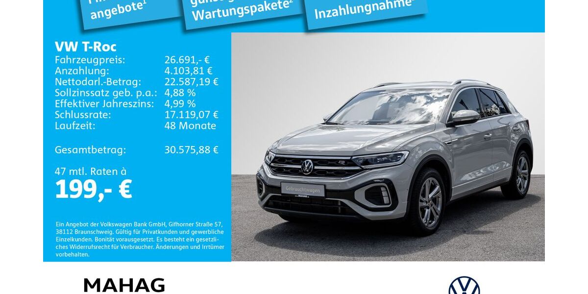 VW T-Roc 32.384 km 26.691 &euro; München 81825