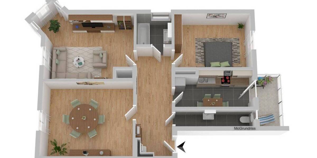Etagenwohnung München Au-Haidhausen - 3 Zimmer, 84 m&sup2;, 2.450&euro; | Angebot:26920093