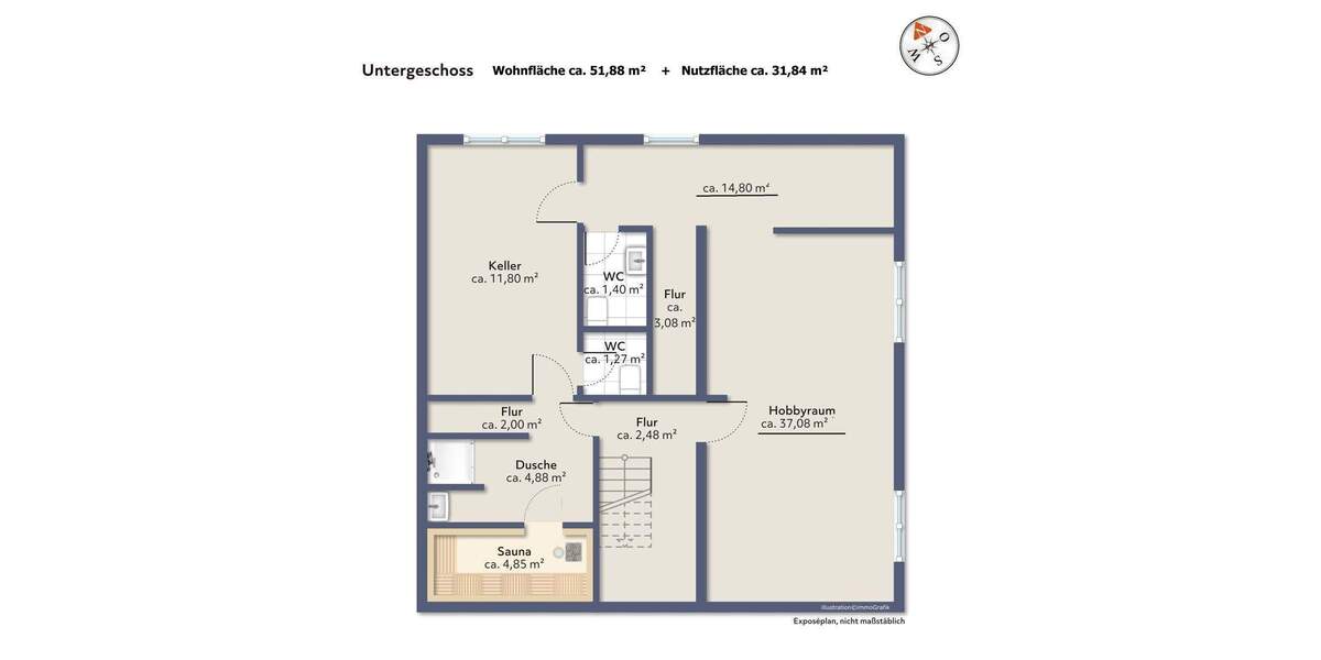 Toplage, stark renovierungsbedürftig 4 zimmer