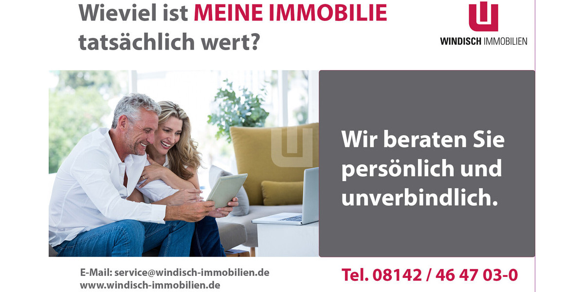WINDISCH - Gepflegte 3-Zi. Whg in ruhiger Wohnlage v- Gröbenzell-Süd, bezugsfrei ab 1026 - Erdgeschoßwohnung Gröbenzell | Angebot:25178015