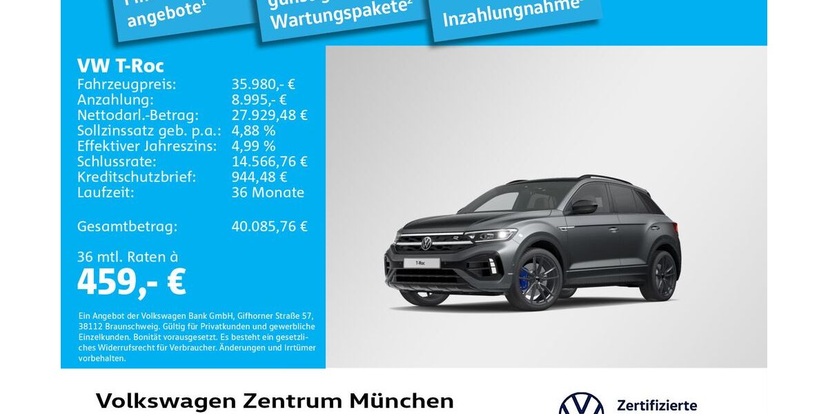 VW T-Roc 30.346 km 35.980 &euro; München 80687