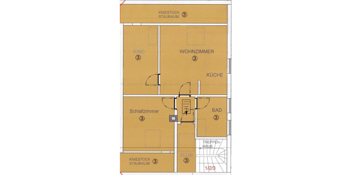Moderne 3 Zimmer DG Wohnung - WG tauglich 3 zimmer