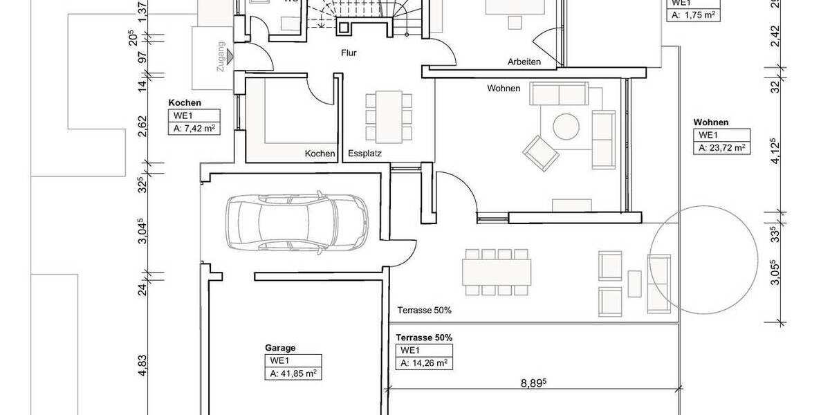 Doppelhaushälfte Gräfelfing Lochham - 5 Zimmer, 128 m&sup2;, 998.000&euro; | Angebot:26443416