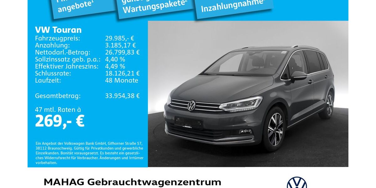 VW Touran 58.498 km 28.987 &euro; München 80935