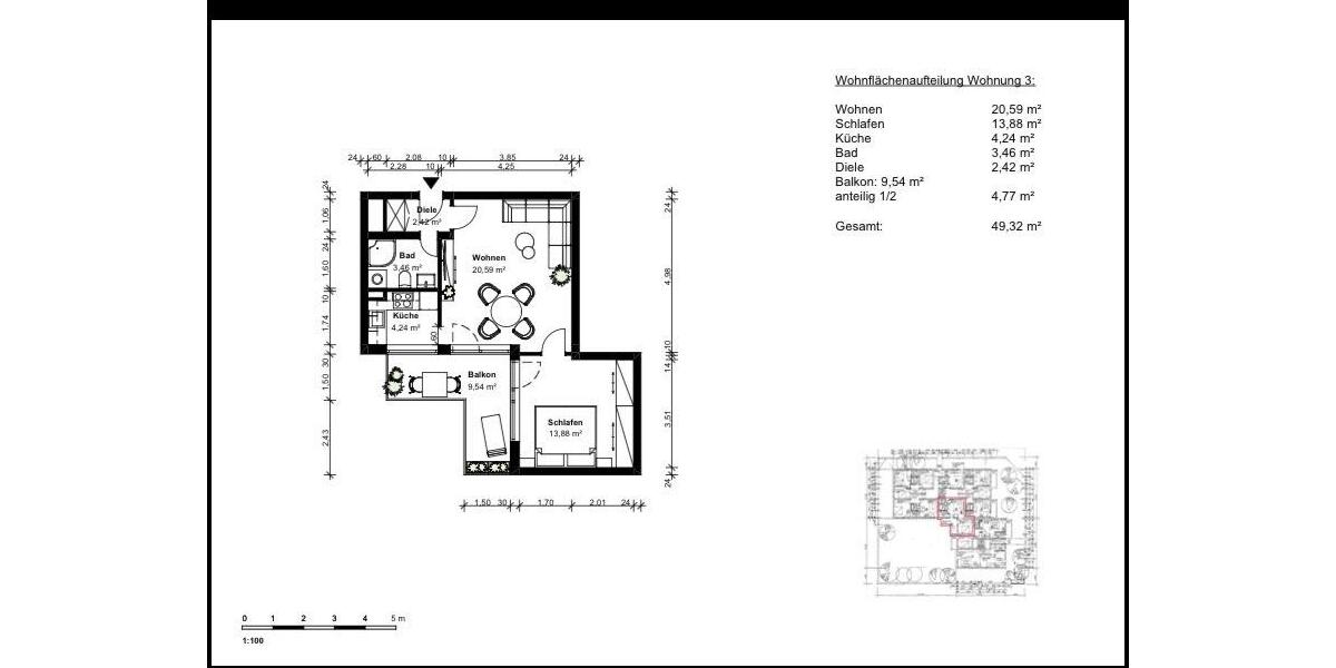 2-Zimmerwohnung mit Balkon und Tiefgaragenstellplatz 2 zimmer