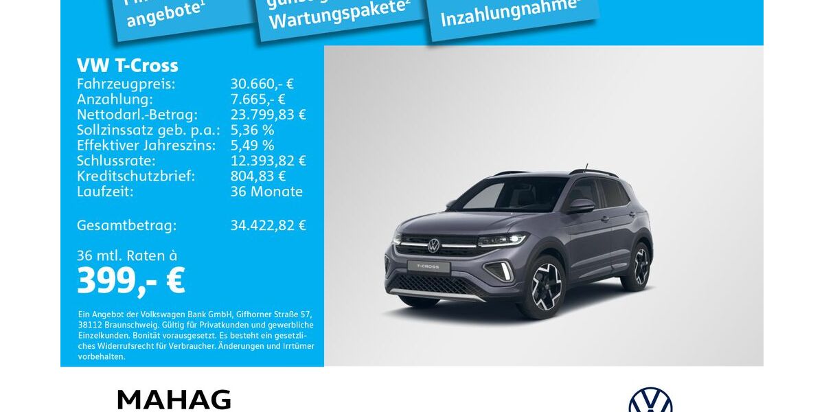 VW T-Cross 3.000 km 30.660 &euro; München 81825