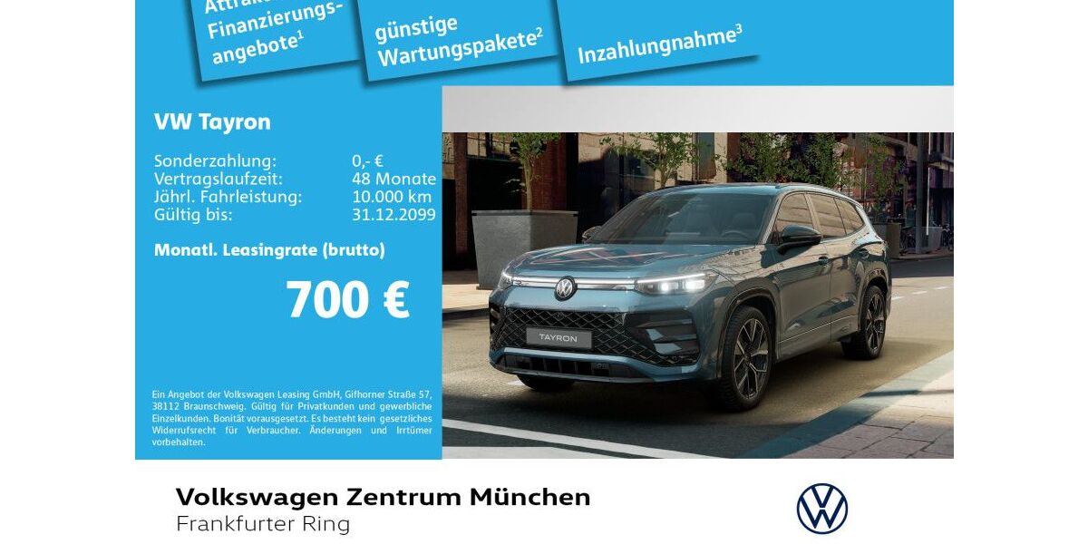 VW Tayron 3.000 km 53.980 &euro; München 80807