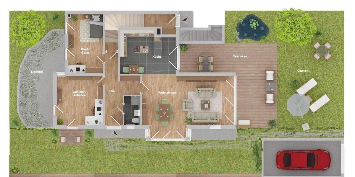 Ruhe, Qualität und Raum zum Leben - ein Zuhause, das Familien und Paare gleichermaßen begeistert. 4 zimmer