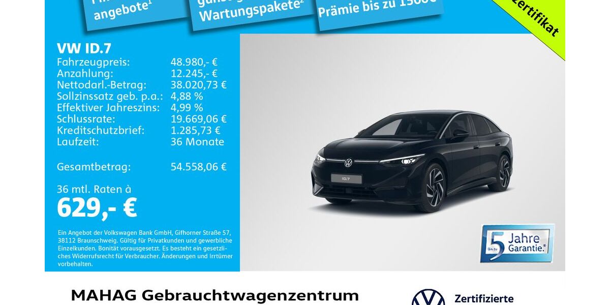 VW ID.7 4.649 km 48.980 &euro; München 80935