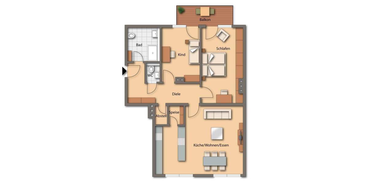 Etagenwohnung München Obergiesing - 3 Zimmer, 98 m&sup2;, 775.000&euro; | Angebot:25683012