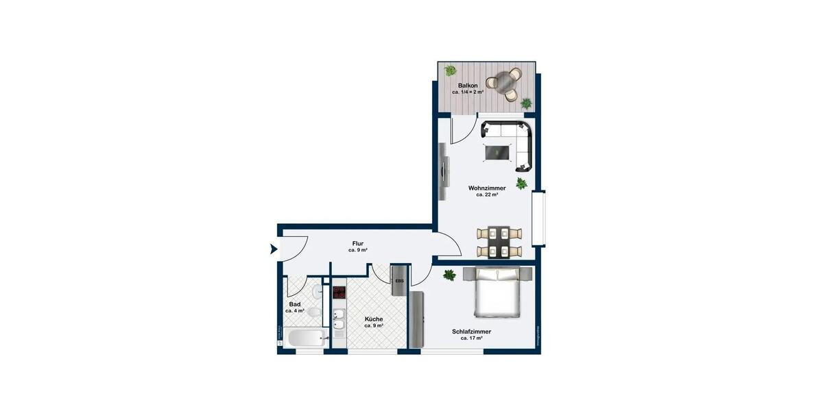 Erdgeschoßwohnung Wolfratshausen - 2 Zimmer, 65 m&sup2;, 299.999&euro; | Angebot:27200153