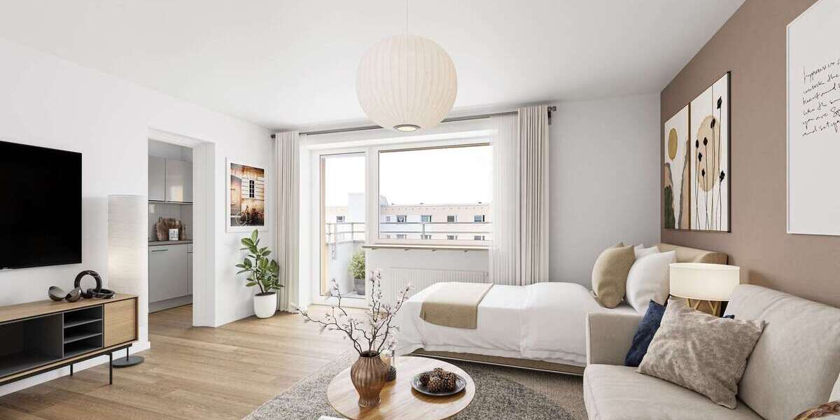 Etagenwohnung München Feldmoching-Hasenbergl - 1 Zimmer, 34 m&sup2;, 249.500&euro; | Angebot:26310010