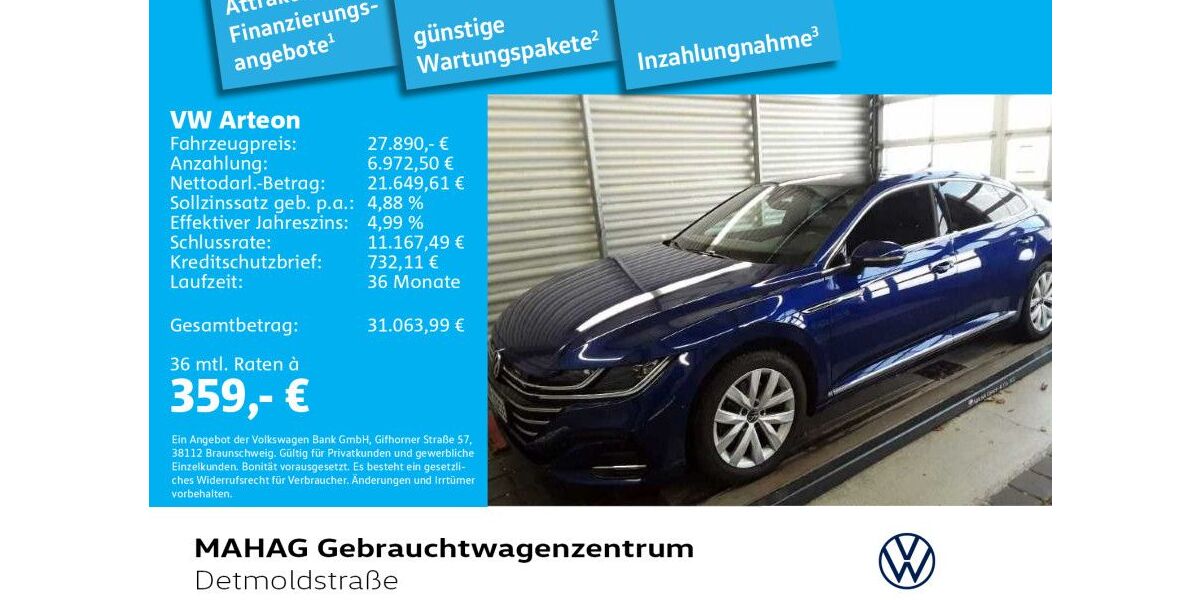 VW Arteon 74.914 km 27.890 &euro; München 80935