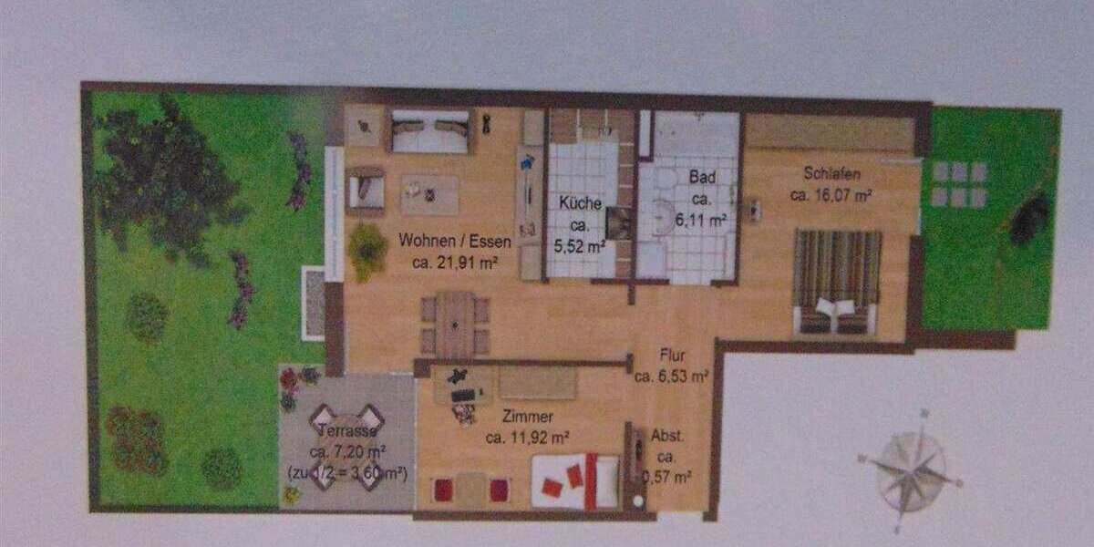 Etagenwohnung München Moosach - 3 Zimmer, 72 m&sup2;, 699.000&euro; | Angebot:26327539