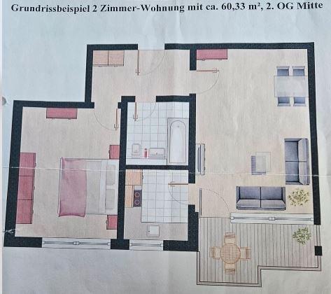 Etagenwohnung Germering - 2 Zimmer, 60 m&sup2;, 320.000&euro; | Angebot:26121950