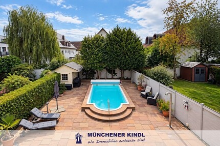 *** Verrentungsmodell, exklusives Wohnen mit Urlaubsgefühl: Großzügiges Haus mit Pool & Sauna *** - Haus München Pasing-Obermenzing | Angebot:27531653