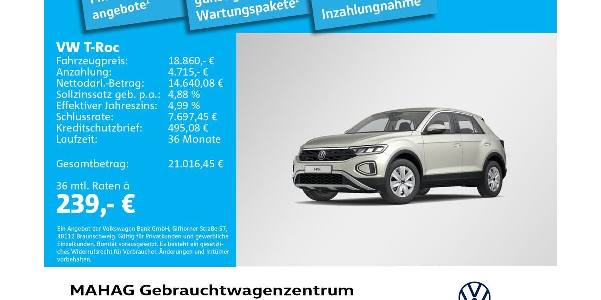 VW T-Roc 38.307 km 18.860 &euro; München 80935