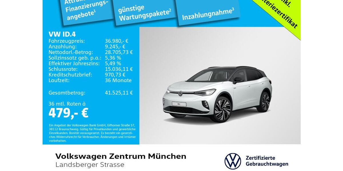 VW ID.4 24.461 km 36.980 &euro; München 80687