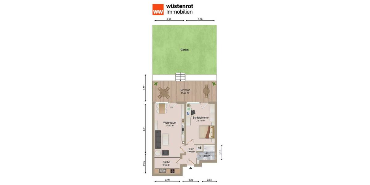 Etagenwohnung München Moosach - 2 Zimmer, 79 m&sup2;, 430.000&euro; | Angebot:26256688