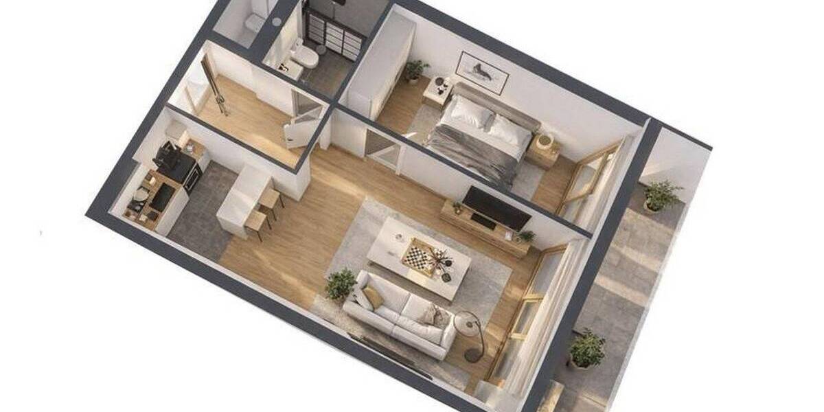 Etagenwohnung München Neuhausen-Nymphenburg - 2 Zimmer, 42 m&sup2;, 349.900&euro; | Angebot:26875120