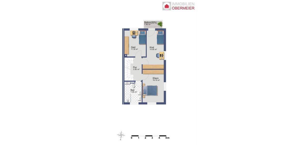 Reihenendhaus Brunnthal - 5 Zimmer, 156 m&sup2;, 2.500&euro; | Angebot:26853104