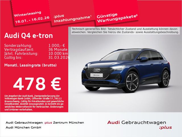 Audi Q4 e-tron 1.960 km 52.723 &euro; Eching 85386