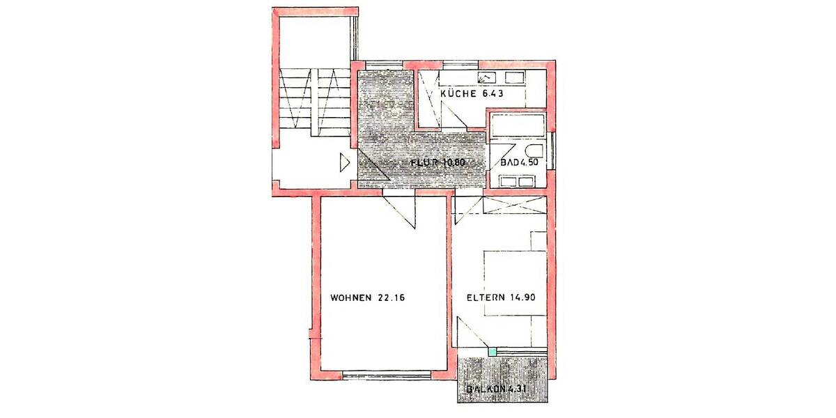Etagenwohnung München Allach-Untermenzing - 2 Zimmer, 61 m&sup2;, 1.140&euro; | Angebot:25693814