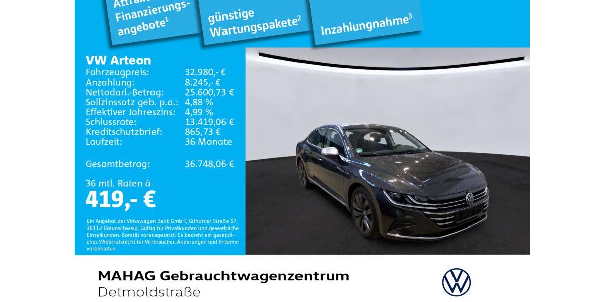 VW Arteon 50.950 km 32.980 &euro; München 80935