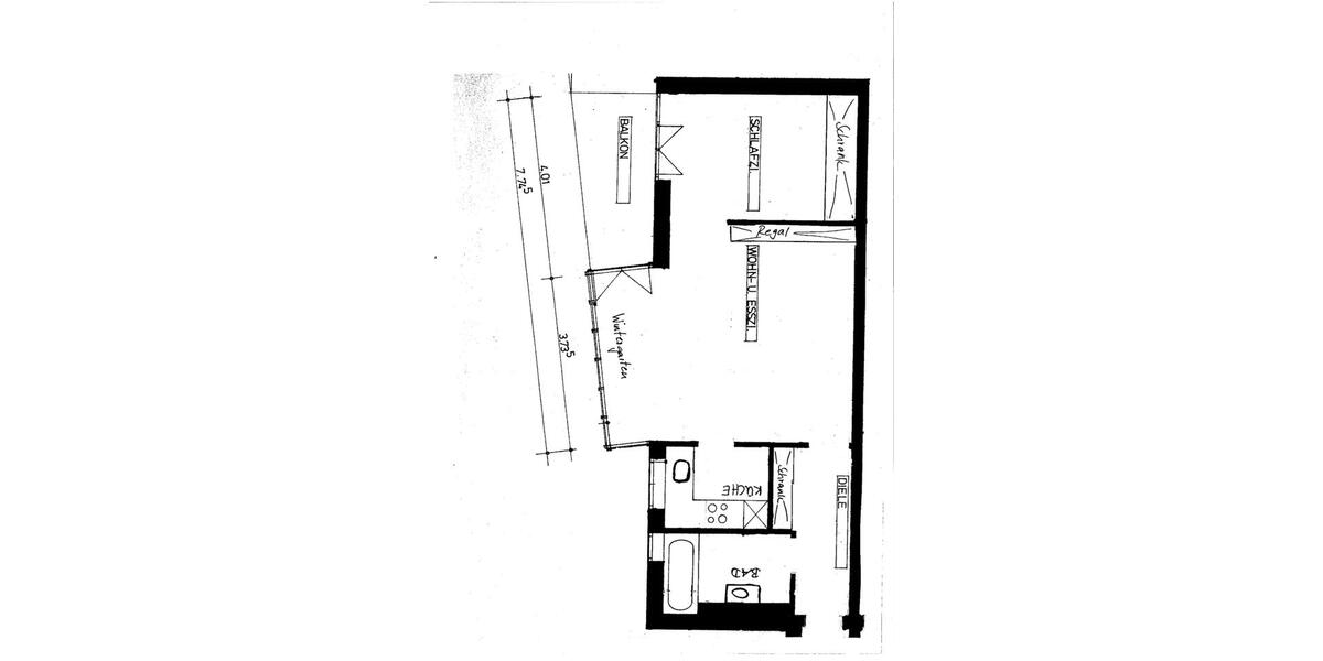 Etagenwohnung Dachau - 2 Zimmer, 51 m&sup2;, 335.000&euro; | Angebot:26818587