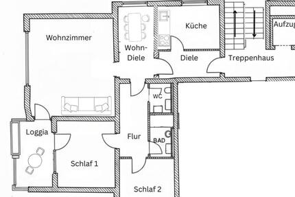 Wohnung Grünwald - 3.5 Zimmer, 95 m&sup2;, 2.180&euro; | Angebot:25257450