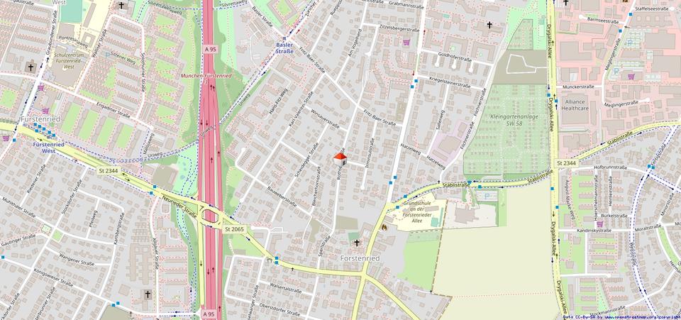 Dachgeschoßwohnung München Thalkirchen-Obersendling-Forstenried-Fürstenried-S - 2 Zimmer, 52 m&sup2;, 1.586&euro; | Angebot:26279394