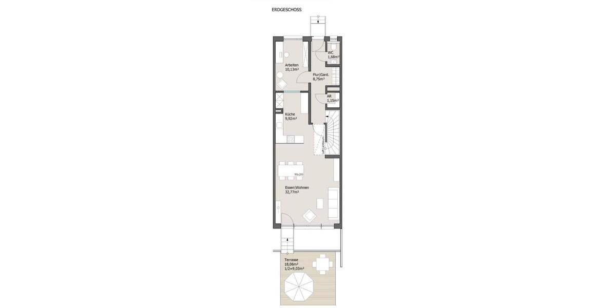 Reihenhaus Gröbenzell - 5 Zimmer, 150 m&sup2;, 2.800&euro; | Angebot:26059133