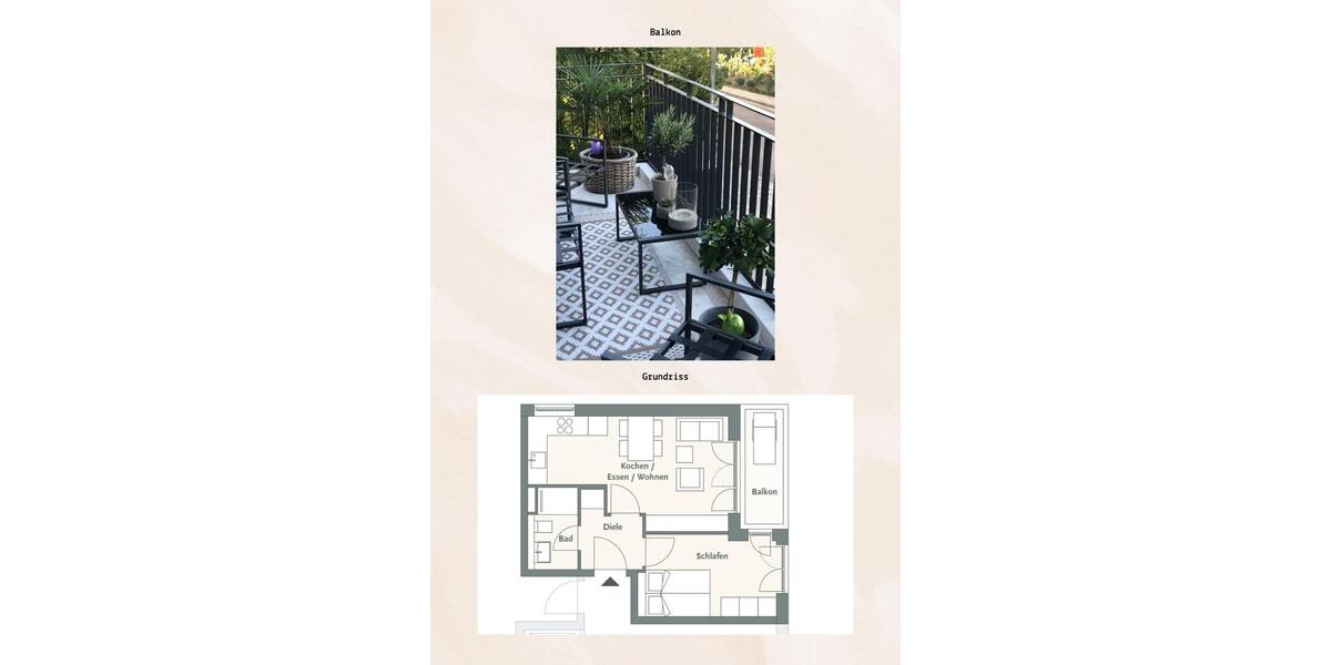 Etagenwohnung München Ramersdorf-Perlach - 2 Zimmer, 39 m&sup2;, 700&euro; | Angebot:26551183