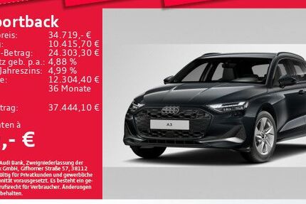 Audi A3 3.439 km 34.719 &euro; Eching 85386
