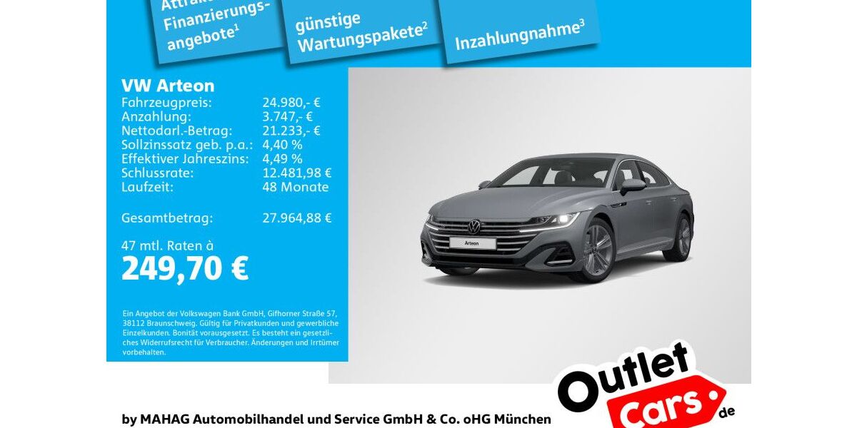 VW Arteon 106.114 km 24.980 &euro; Dachau 85221