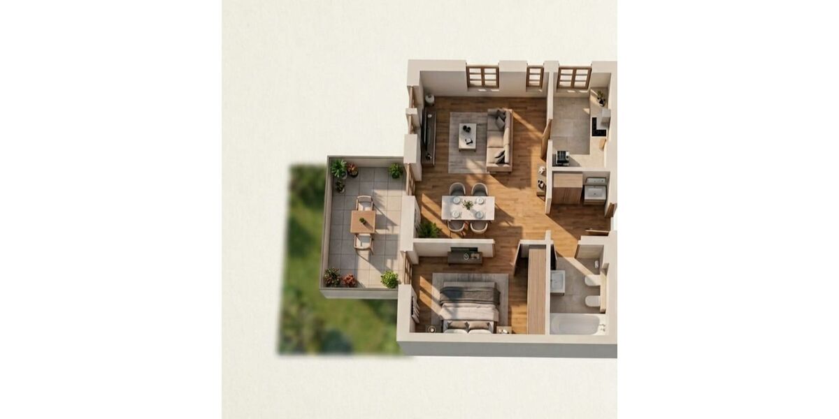 Investment-Rarität am Bavariapark: Gesamte Etage mit 4 Einheiten, Parkblick & XXL- Stellplätzen - Appartement München Schwanthalerhöhe | Angebot:26633732