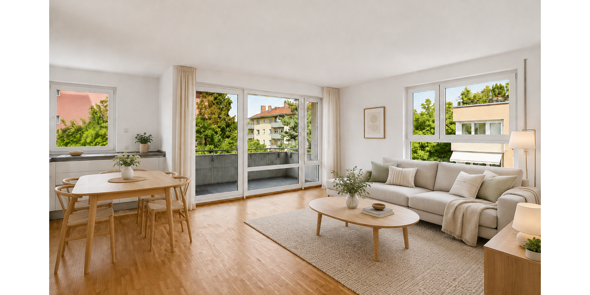 Etagenwohnung München Ramersdorf-Perlach - 2 Zimmer, 54 m&sup2;, 449.000&euro; | Angebot:27427148